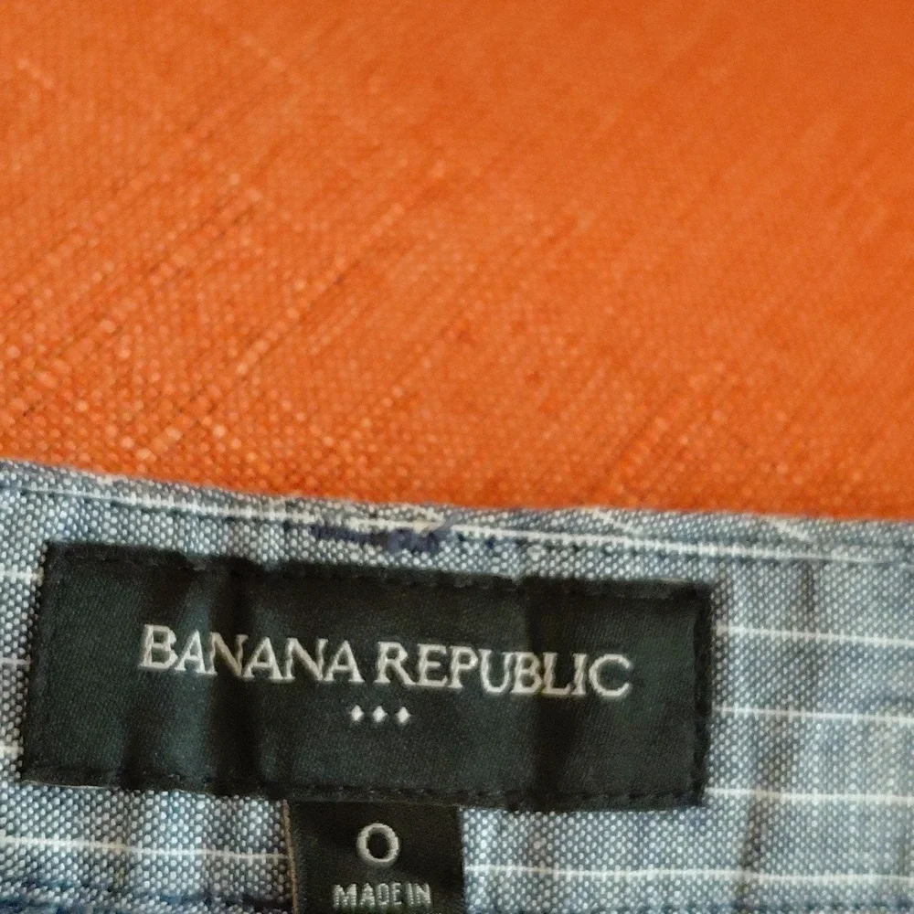 Banana Republic Blue and White Striped Garment